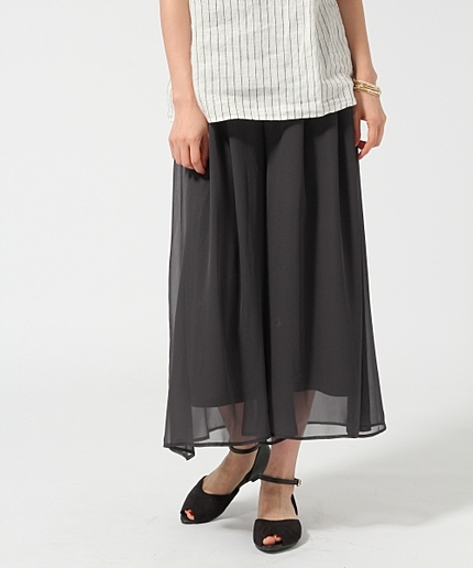 シフォンワイドパンツ