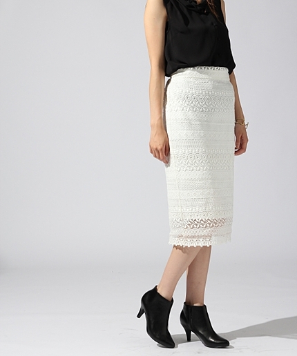 ケミカルレースペンシルスカート