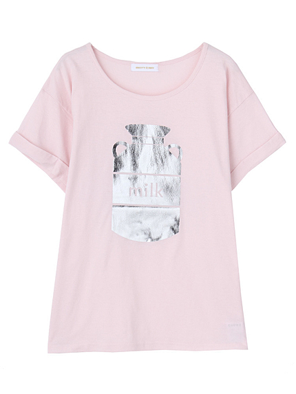 MILK箔Tシャツ