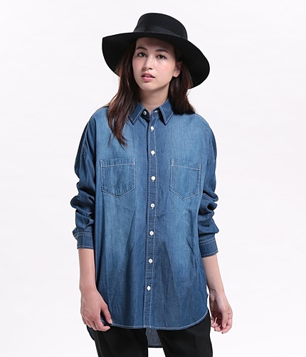オーバーサイズデニムシャツ