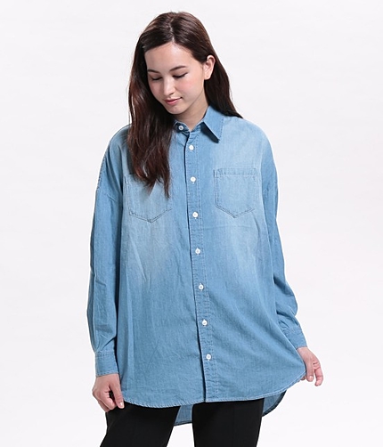 オーバーサイズデニムシャツ