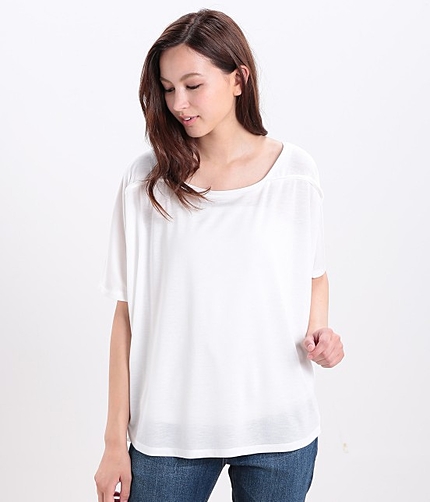 ビッグシルエット無地Tシャツ