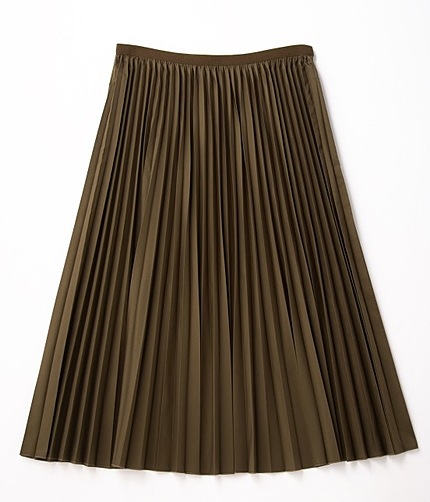 【先行予約】 マイクロタフタプリーツスカート 【2015AW新作】