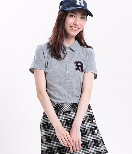 Rワッペンパイルポロシャツ