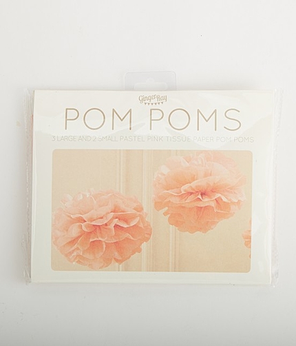 【GINGER RAY(ジンジャーレイ)】Pinkペーパーポンポンキット