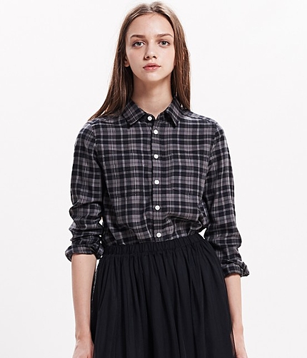 ネルチェックシャツ