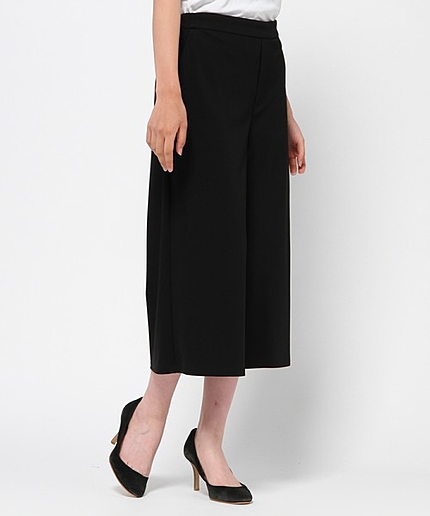 【洗える!】マットジャージーガウチョパンツ