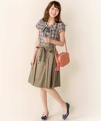 ◆2015年秋の新作◆ソフトミリタリーボトムスカート