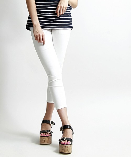 ΠWEGO/レースアップアンクルスキニーパンツ