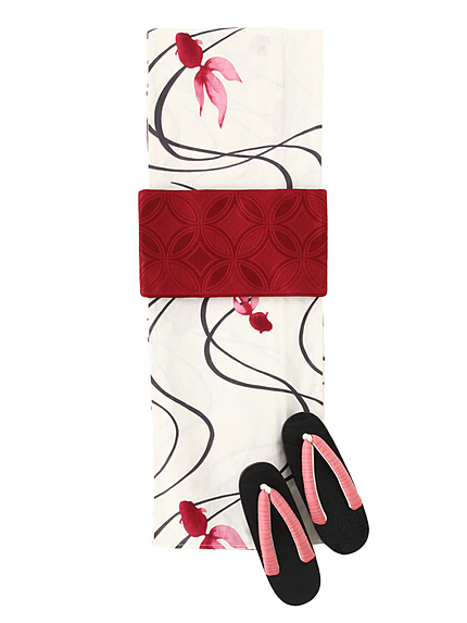 【SELECT】浴衣3点SET 蛍七宝柄-2