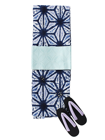 【SELECT】浴衣3点SET 蛍七宝柄-4