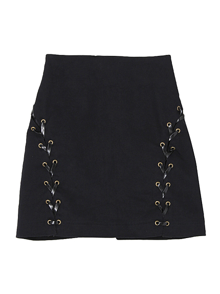 Wレースアップスカート