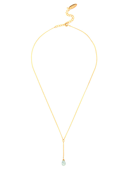 ポイントストーンネックレス