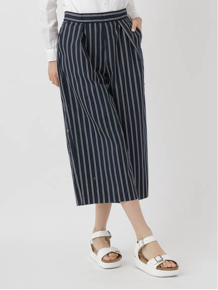 ・ストライプワイドパンツ