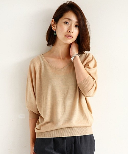 【追加予約】【WEB限定】【洗えるニット】by ∵※ミックススパンドルマンVネックニット