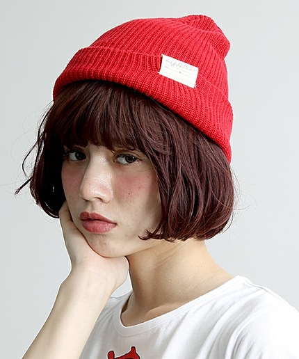 WEGO/コットンニットキャップ