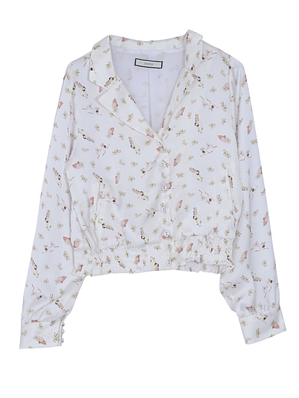 JAPANESE柄ブルゾン