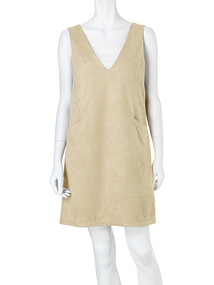 【DUO】 スエードジャンスカワンピース