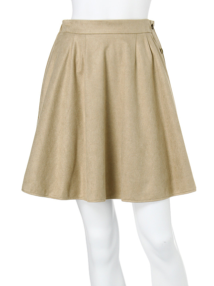 【DUO】 スエード膝丈スカート