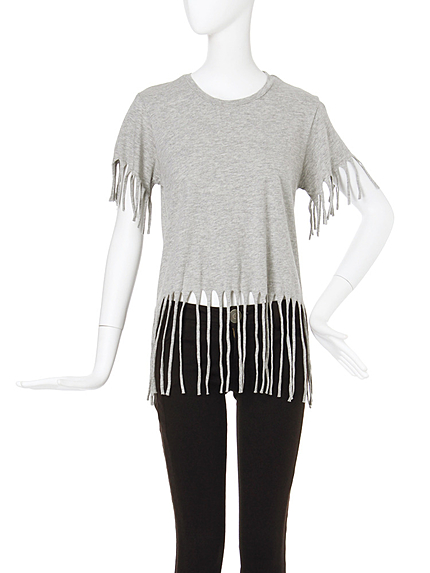 【CASUAL】フリンジディティールTシャツ