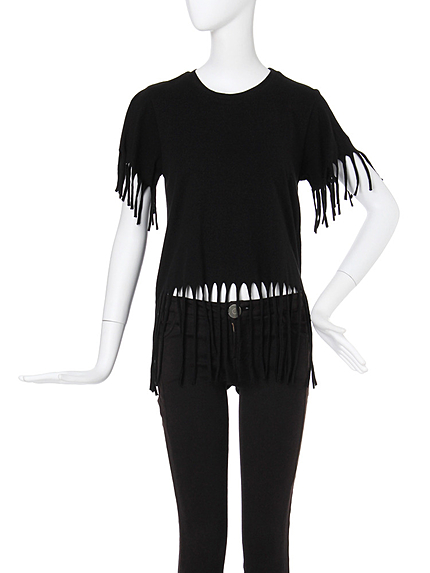 【CASUAL】フリンジディティールTシャツ