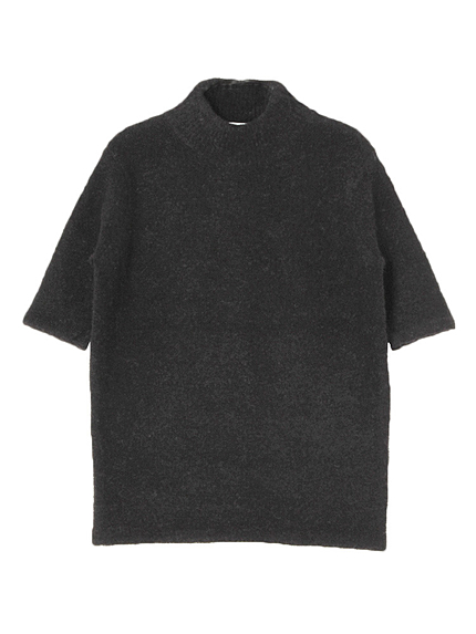 ループヤーン半袖ニット