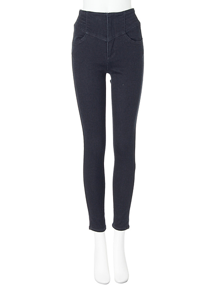 【CASUAL】デザイン切替スキニーパンツ