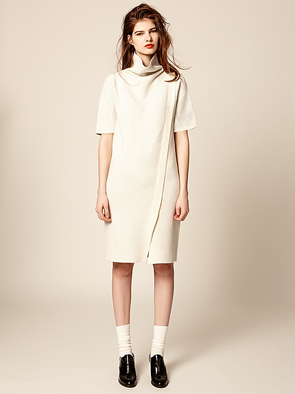 ダブルフェイスニットドレス/2015秋最新作