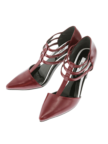 【SHOES】ラダーストラップパンプス