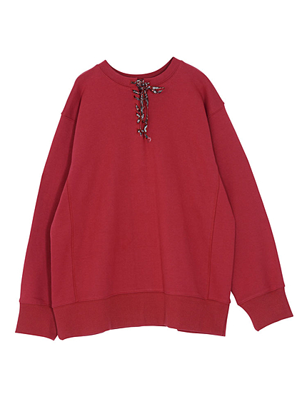 フロントレースアッププルオーバー