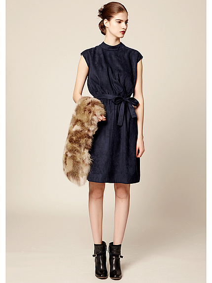 スウェードドレス/2015秋最新作