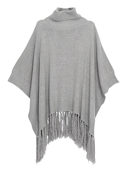 【FEMININE】ルーズニットポンチョ