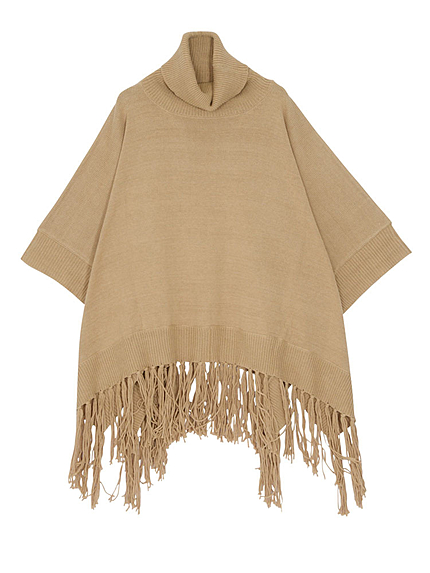 【FEMININE】ルーズニットポンチョ