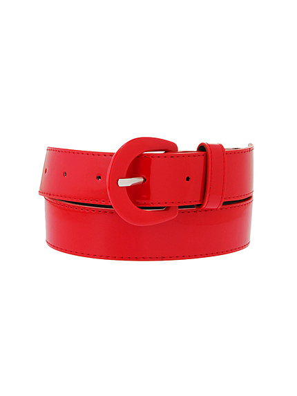 エナメルハイウエストベルト