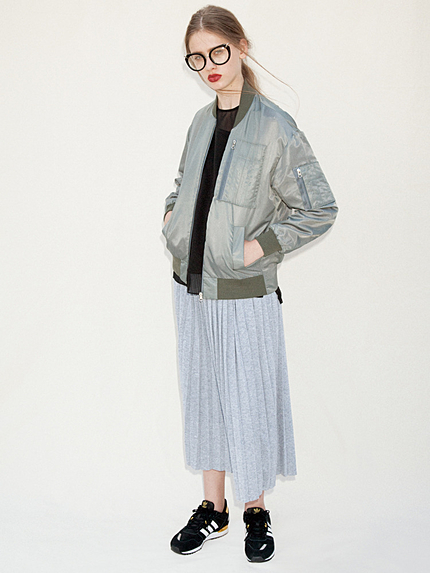 【MODE】ニットプリーツスカート