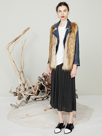 【MODE】ニットプリーツスカート