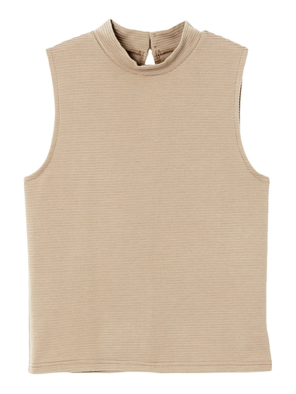 リップルミドルネックトップス