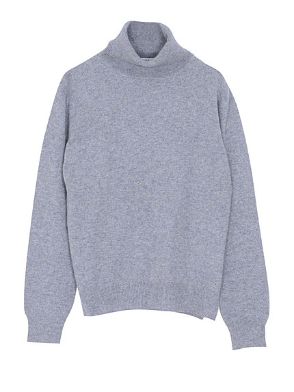 カシミヤタートルニット