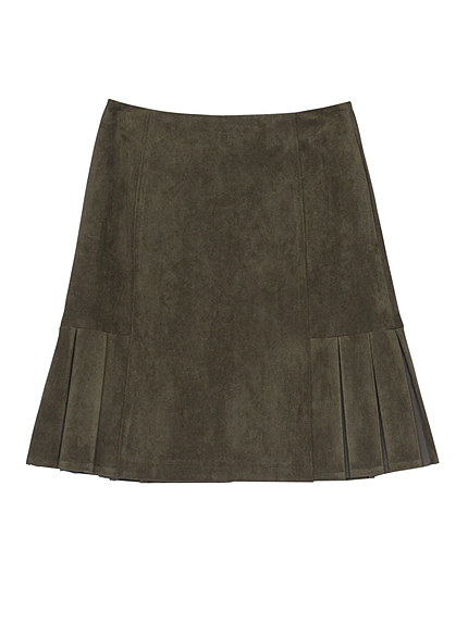 スウェードスクエアスカート/2015秋最新作