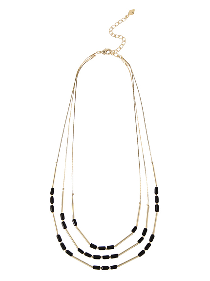 クールパーツ３連ネックレス