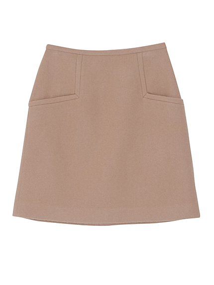 チェストウール台形スカート/2015秋最新作