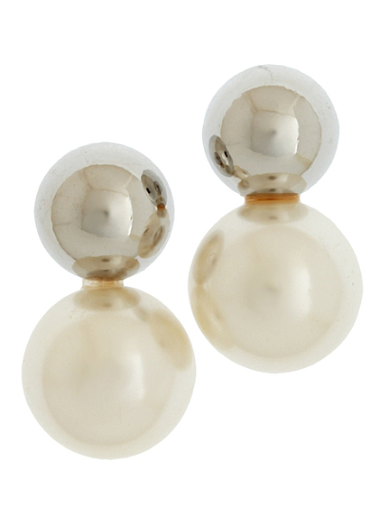 シンプルパールピアス