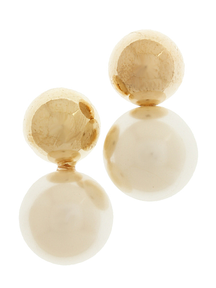 シンプルパールピアス