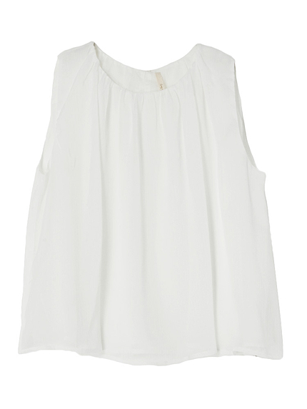 シフォンフレアノースリブラウス