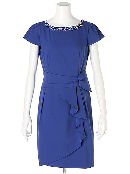 リボンドレープタイトワンピ