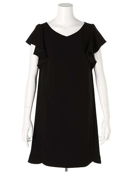 ラッフルスリーブサックワンピ(25366771)