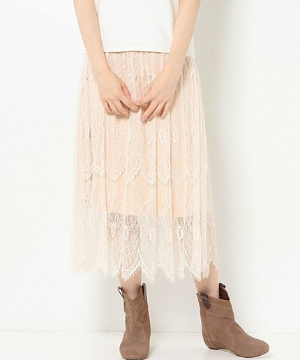 レースロングスカート/AEFC LACE LONG SK