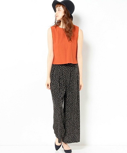 ドットプリントイージーパンツ/AEBC DOT PRT EASY PT