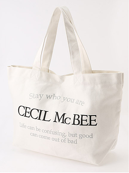 CECILロゴプリントトートバッグ