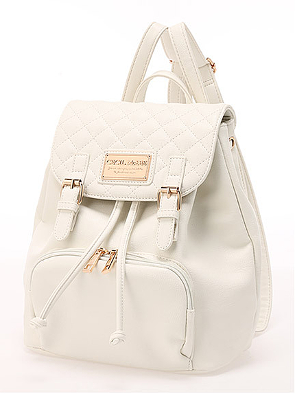 キルティングフラップリュック